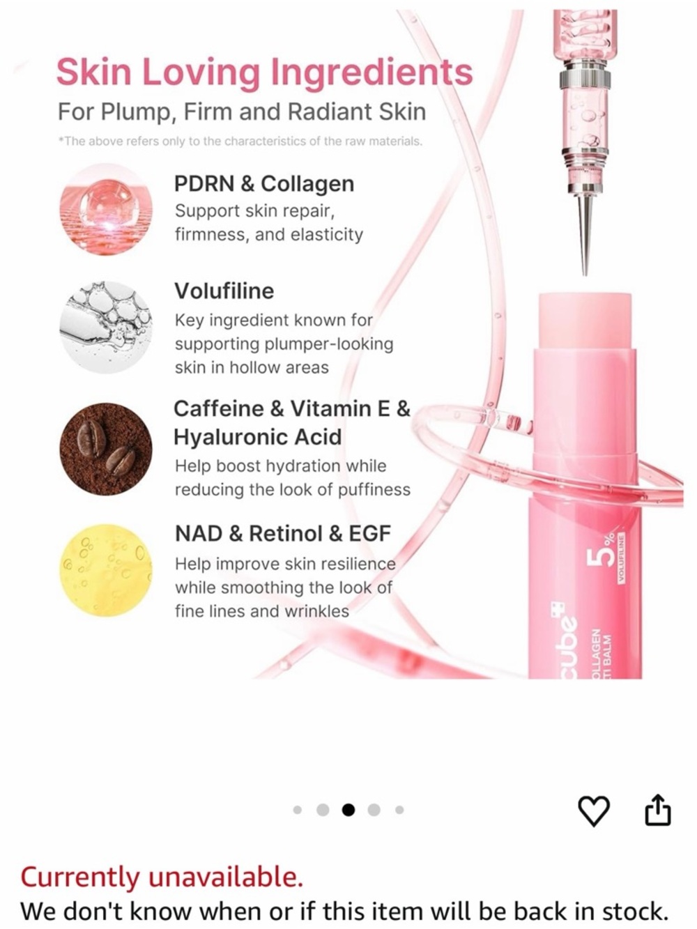 PDRN Pink Collagen Volume Multi Balm – Pink - Picture 5 of 15